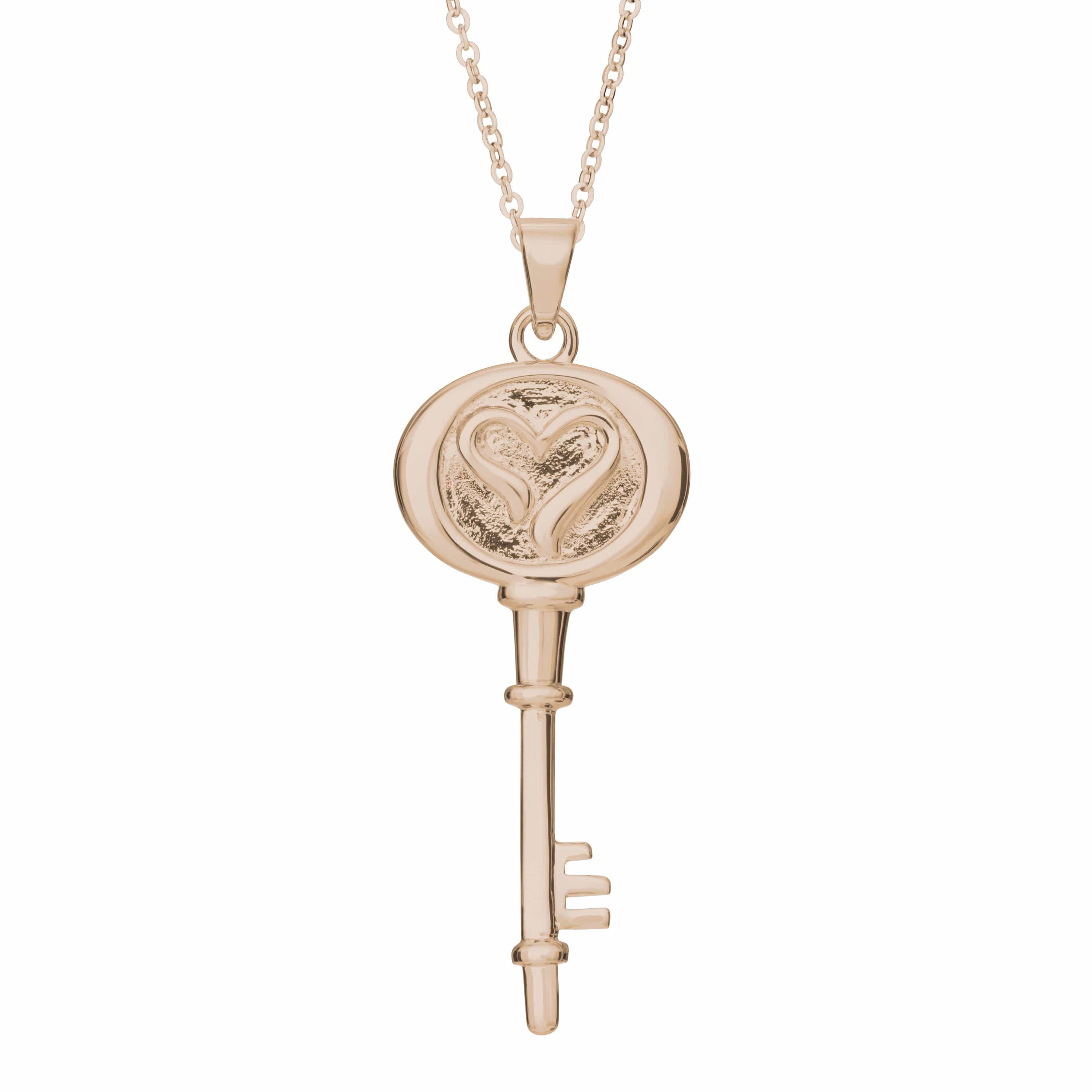 EverWith Self-fill Key to my Heart Memorial Ashes Pendant 9k Rose Gold