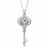 EverWith Self-fill Key to my Heart Memorial Ashes Pendant 9k White Gold Fill