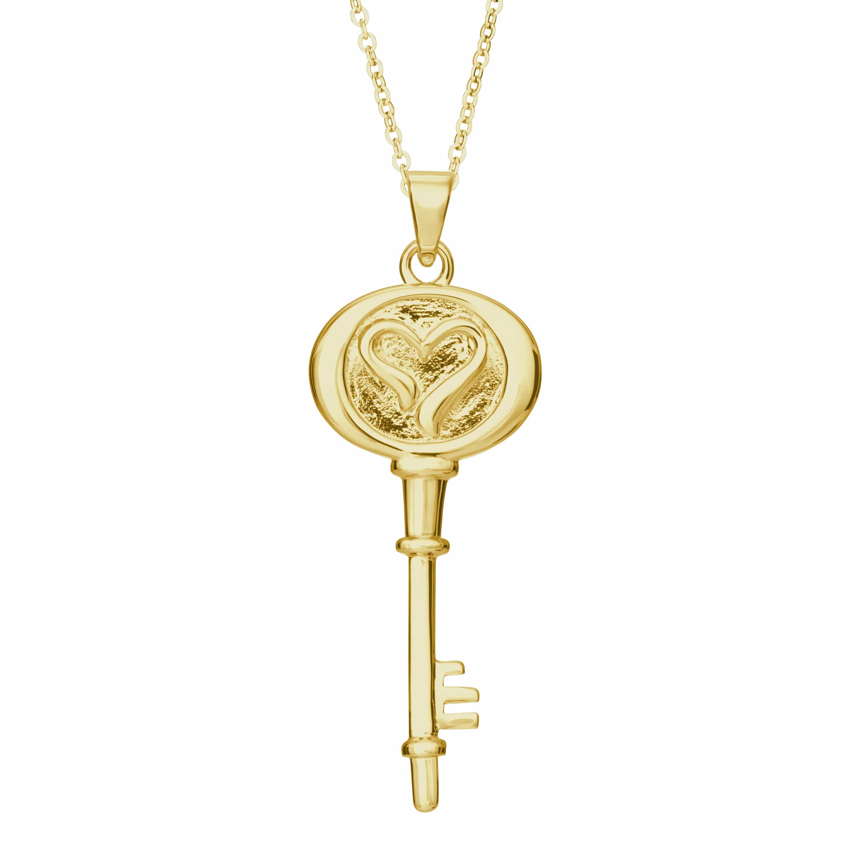 EverWith Self-fill Key to my Heart Memorial Ashes Pendant 9k Yellow Gold