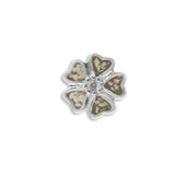 EverWith Large 5 Petal flower Memorial Ashes Element for Glass Locket Transparent