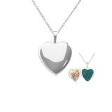 EverWith Small Heart Shaped Sterling Silver Memorial Ashes Locket (New Style)