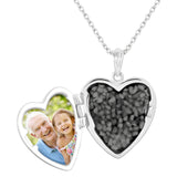 EverWith Small Heart Shaped Sterling Silver Memorial Ashes Locket (New Style)