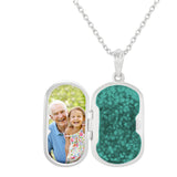 EverWith Large Rounded Rectangle Shaped Sterling Silver Memorial Ashes Locket (New Style)