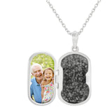 EverWith Large Rounded Rectangle Shaped Sterling Silver Memorial Ashes Locket (New Style)