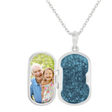 EverWith Large Rounded Rectangle Shaped Sterling Silver Memorial Ashes Locket (New Style)