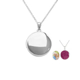 EverWith Circular Shaped Sterling Silver Memorial Ashes Locket (New Style)
