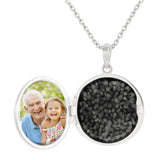 EverWith Circular Shaped Sterling Silver Memorial Ashes Locket (New Style)