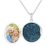 EverWith Circular Shaped Sterling Silver Memorial Ashes Locket (New Style)