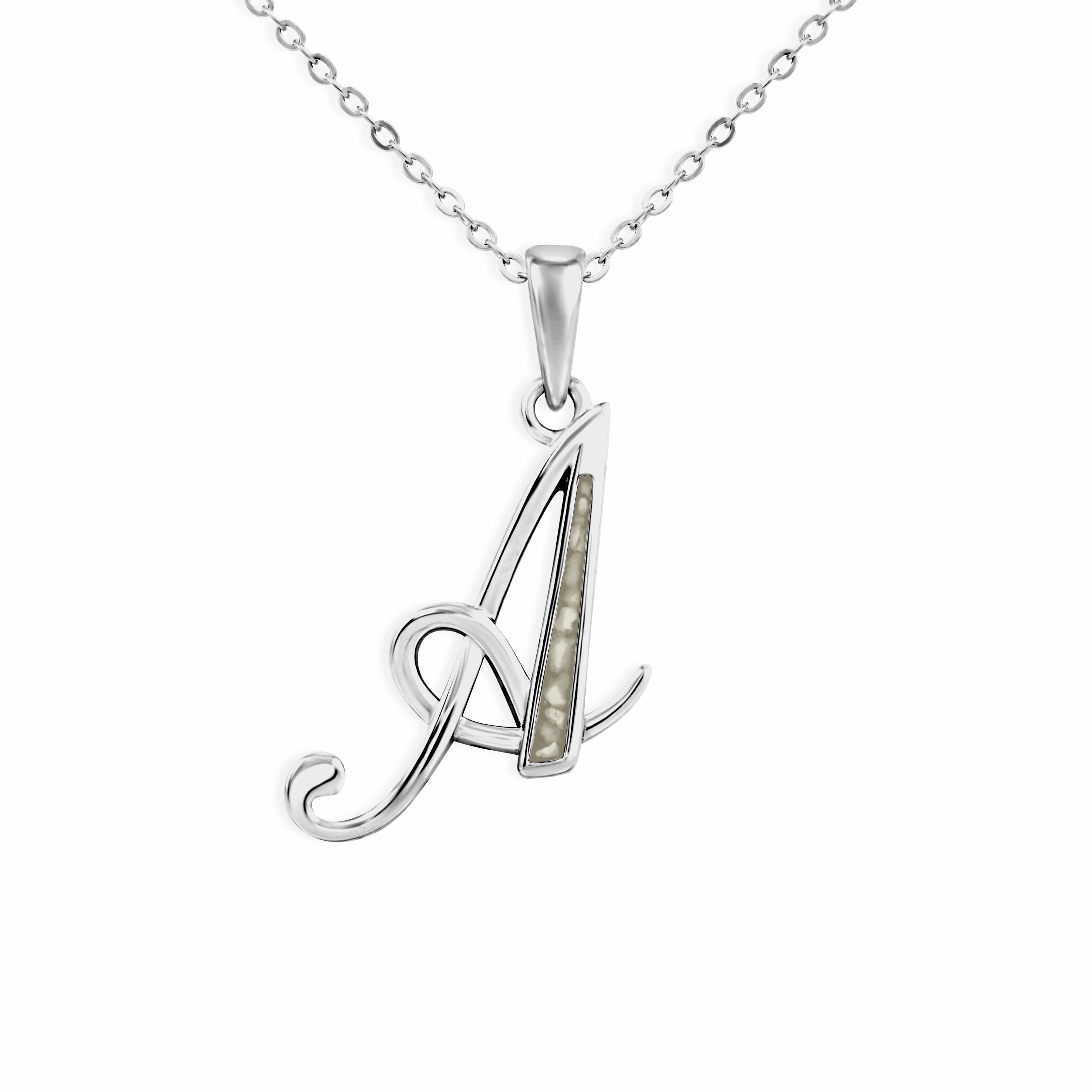 EverWith Alphabet Memorial Ashes Pendants Transparent