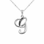 EverWith Alphabet Memorial Ashes Pendant - Letter G Black
