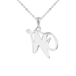 EverWith Alphabet Memorial Ashes Pendant - Letter W