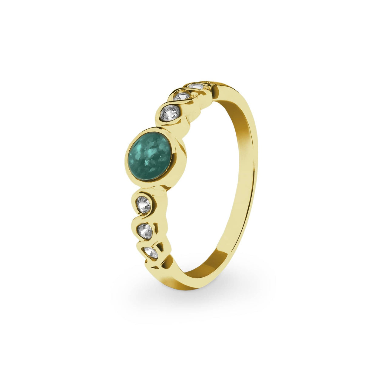 Load image into Gallery viewer, EverWith Ladies True Memorial Ashes Ring with Fine Crystals