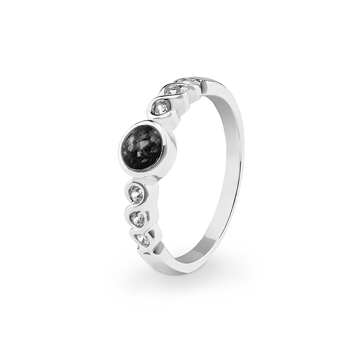 Load image into Gallery viewer, EverWith Ladies True Memorial Ashes Ring with Fine Crystals