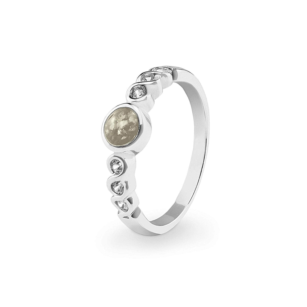 Load image into Gallery viewer, EverWith Ladies True Memorial Ashes Ring with Fine Crystals