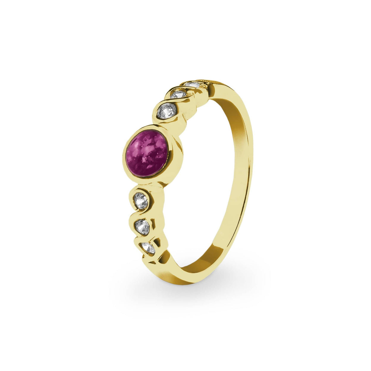 Load image into Gallery viewer, EverWith Ladies True Memorial Ashes Ring with Fine Crystals