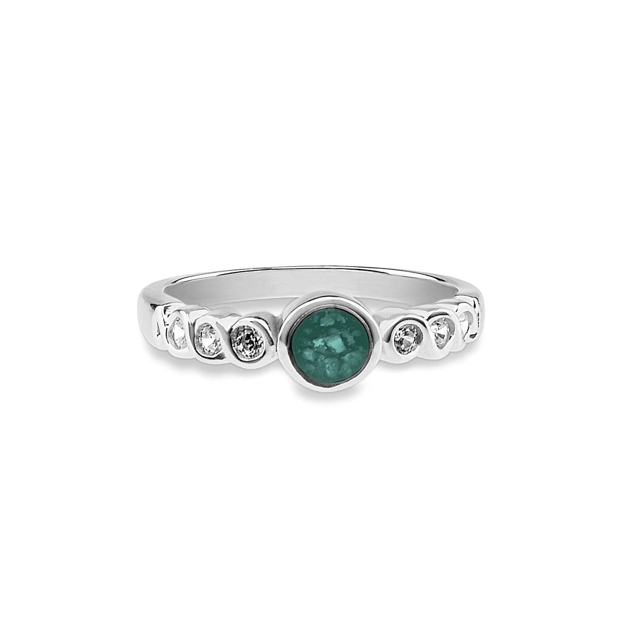 Load image into Gallery viewer, EverWith Ladies True Memorial Ashes Ring with Fine Crystals