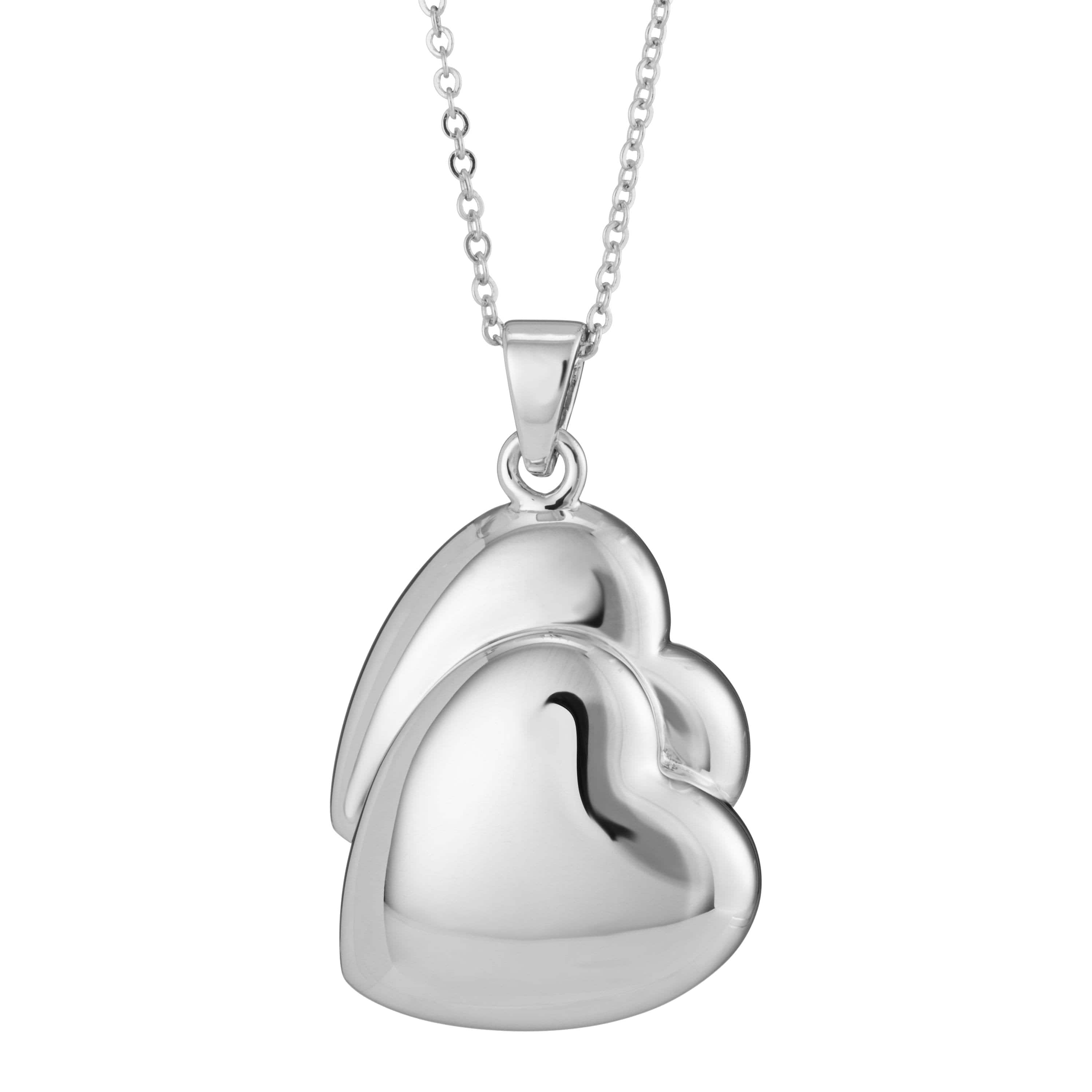 EverWith Self-fill True Love Memorial Ashes Pendant 9k White Gold Fill