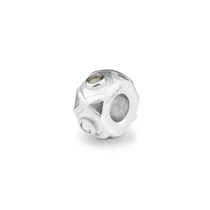 EverWith Peace Memorial Ashes Charm Bead with Fine Crystals