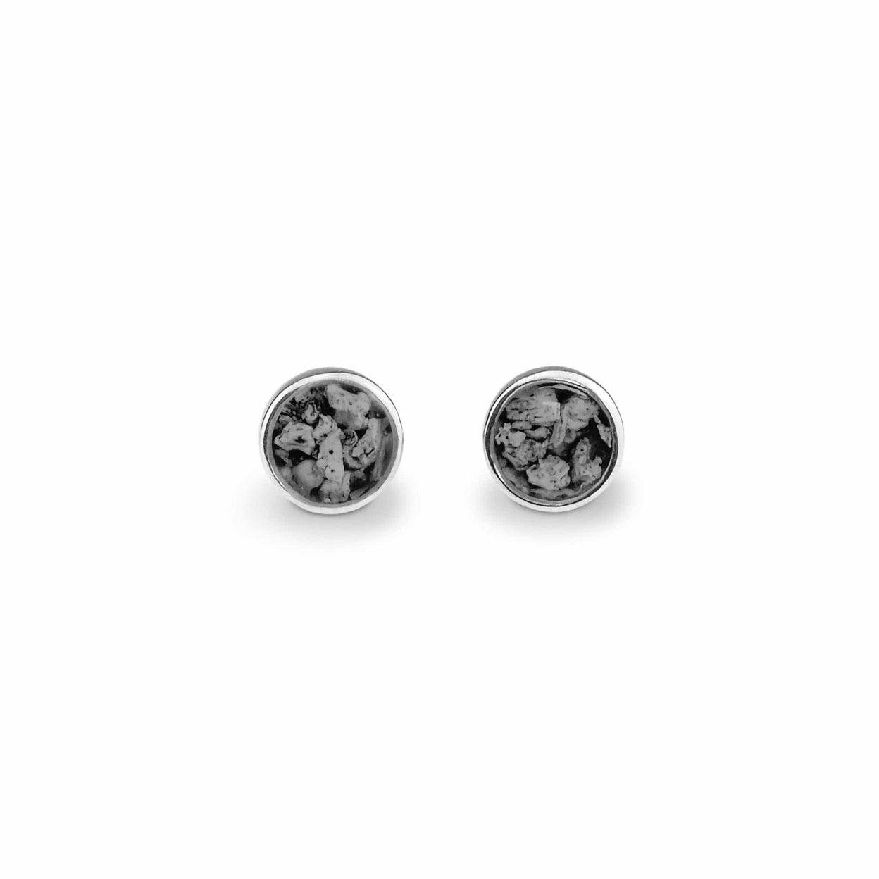 Load image into Gallery viewer, EverWith Ladies Classic Round Memorial Ashes Earrings