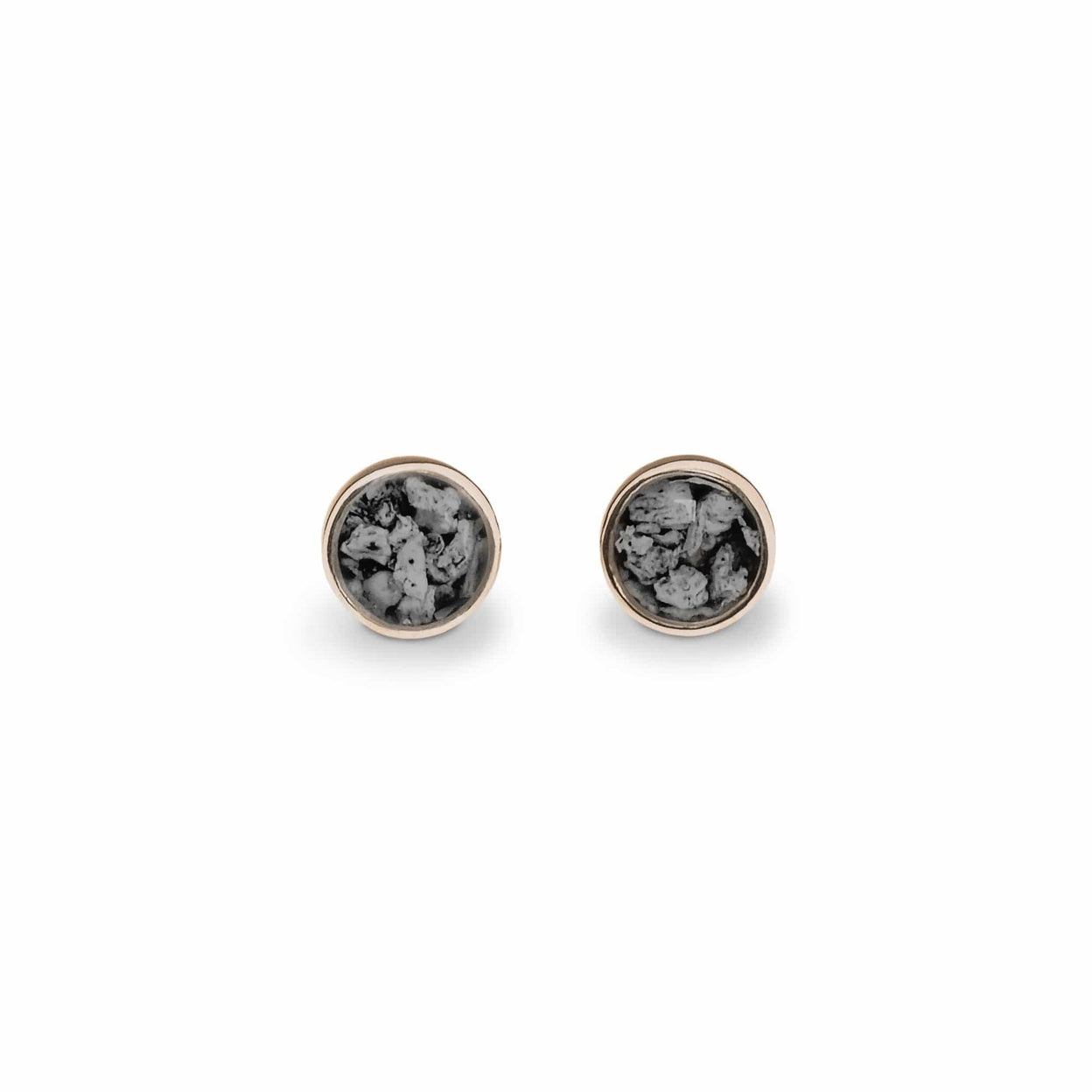 Load image into Gallery viewer, EverWith Ladies Classic Round Memorial Ashes Earrings