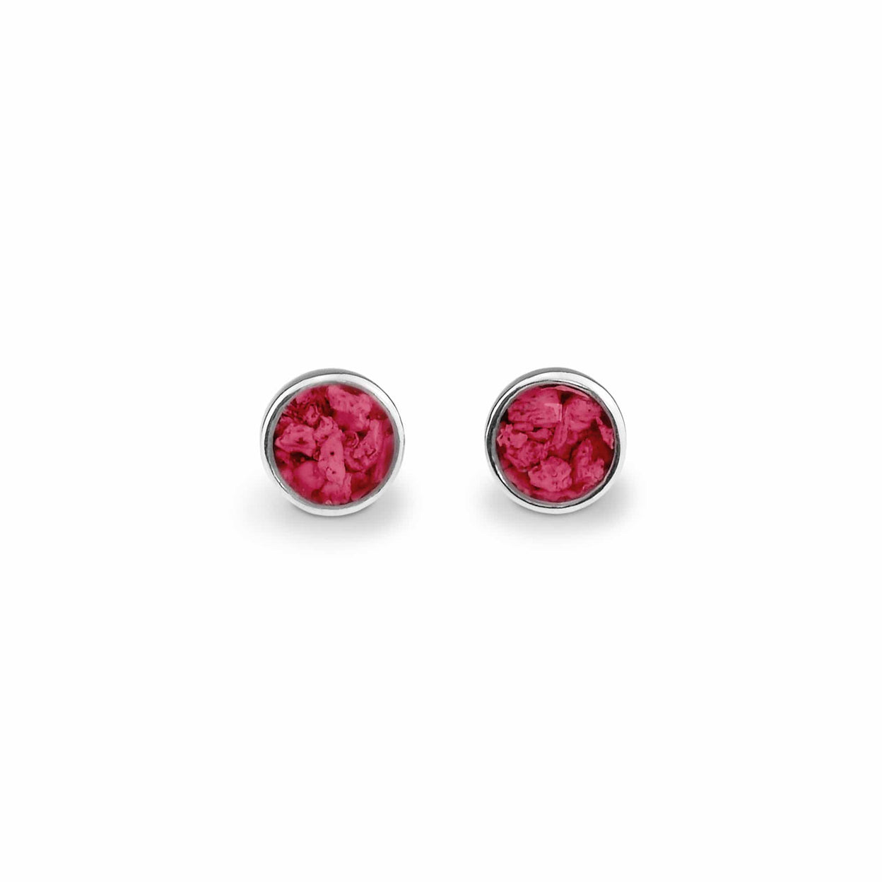 Load image into Gallery viewer, EverWith Ladies Classic Round Memorial Ashes Earrings