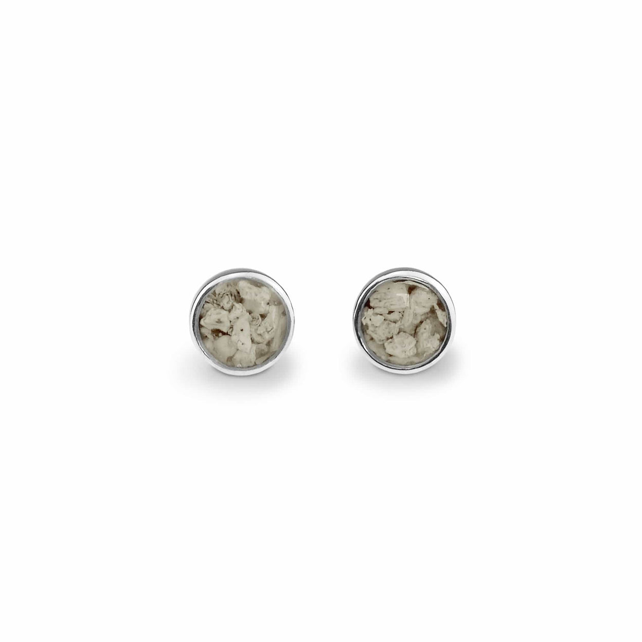 Load image into Gallery viewer, EverWith Ladies Classic Round Memorial Ashes Earrings