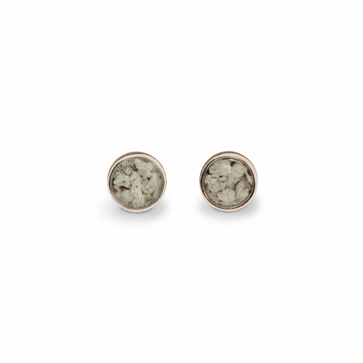 Load image into Gallery viewer, EverWith Ladies Classic Round Memorial Ashes Earrings