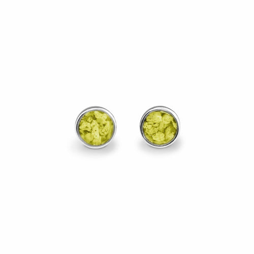 EverWith Ladies Classic Round Memorial Ashes Earrings