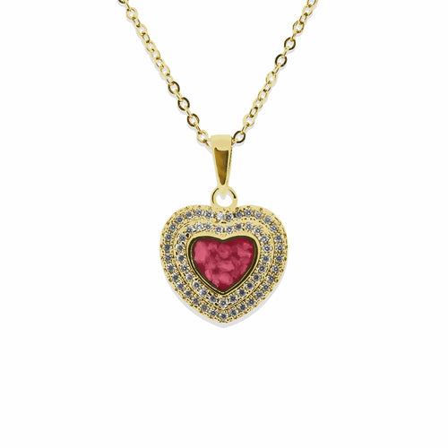 EverWith Ladies Cherish Memorial Ashes Pendant with Fine Crystals