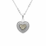 EverWith Ladies Cherish Memorial Ashes Pendant with Fine Crystals Transparent