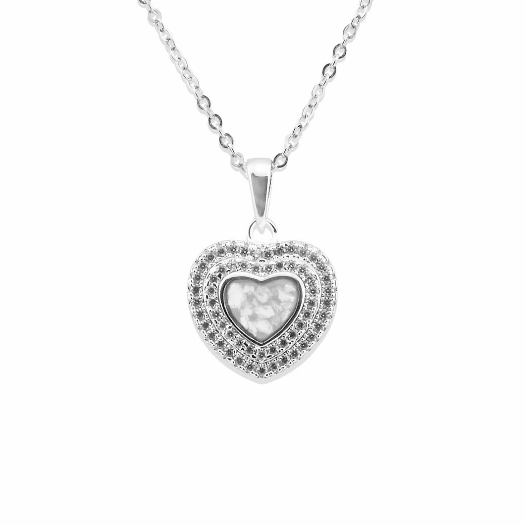 EverWith Ladies Cherish Memorial Ashes Pendant with Fine Crystals