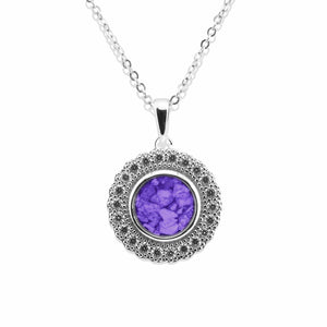 EverWith Ladies Petals Memorial Ashes Pendant with Fine Crystals