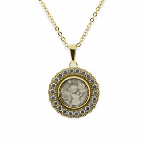EverWith Ladies Petals Memorial Ashes Pendant with Fine Crystals