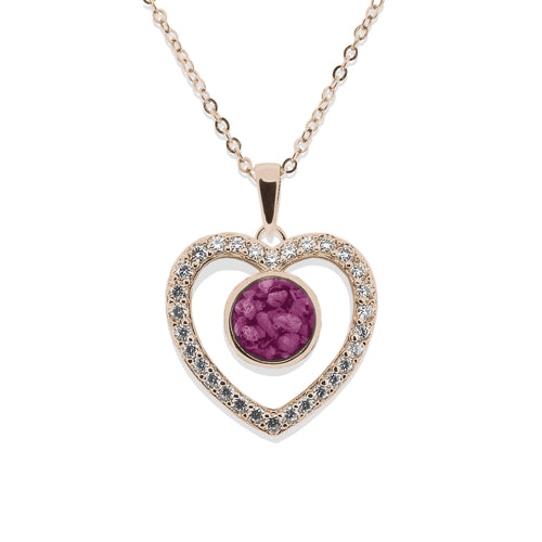 EverWith Ladies Forever Memorial Ashes Pendant with Fine Crystals