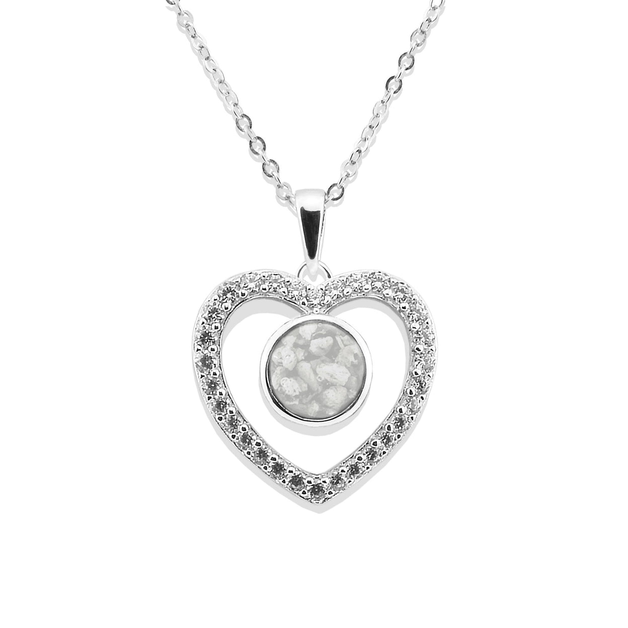 Load image into Gallery viewer, EverWith Ladies Forever Memorial Ashes Pendant with Fine Crystals