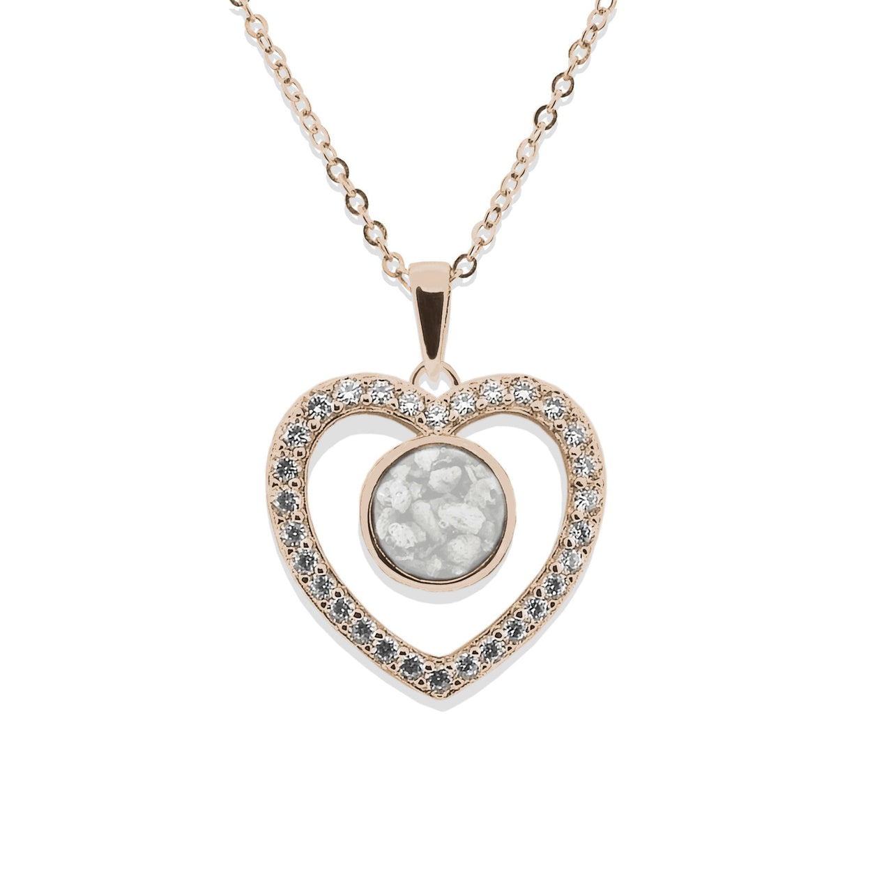 Load image into Gallery viewer, EverWith Ladies Forever Memorial Ashes Pendant with Fine Crystals