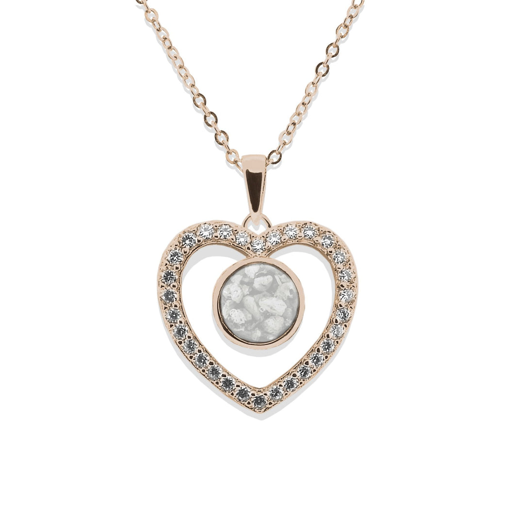 EverWith Ladies Forever Memorial Ashes Pendant with Fine Crystals