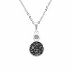EverWith Ladies Delicate Drop Memorial Ashes Pendant Black