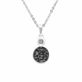 EverWith Ladies Delicate Drop Memorial Ashes Pendant Black