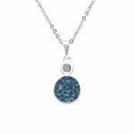 EverWith Ladies Delicate Drop Memorial Ashes Pendant Blue
