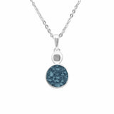 EverWith Ladies Delicate Drop Memorial Ashes Pendant Blue