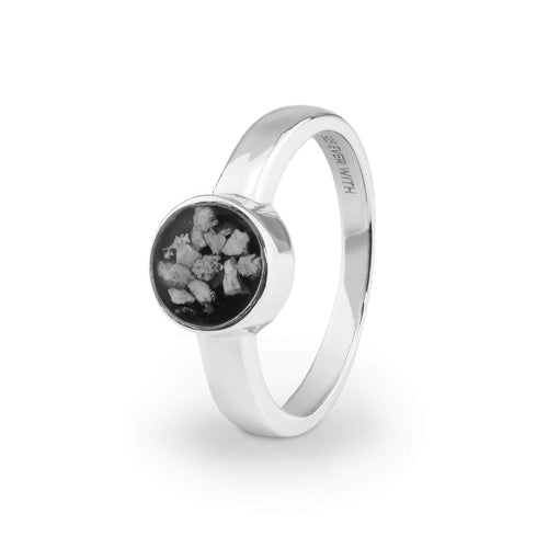 EverWith Ladies Classic Round Memorial Ashes Ring