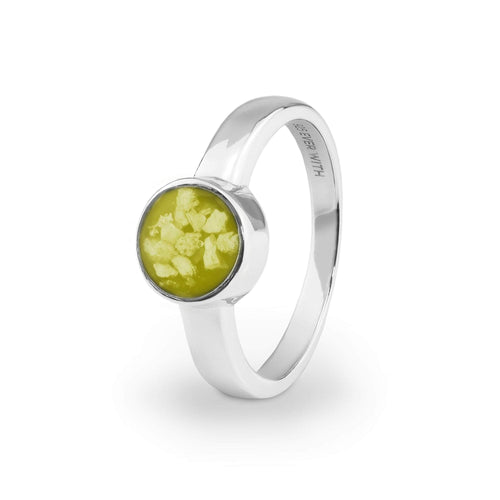 EverWith Ladies Classic Round Memorial Ashes Ring