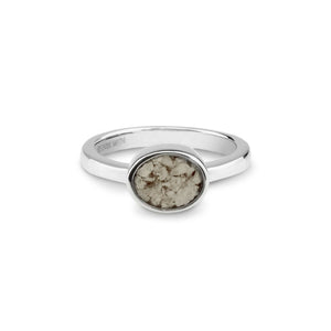 EverWith Ladies Oval Memorial Ashes Ring