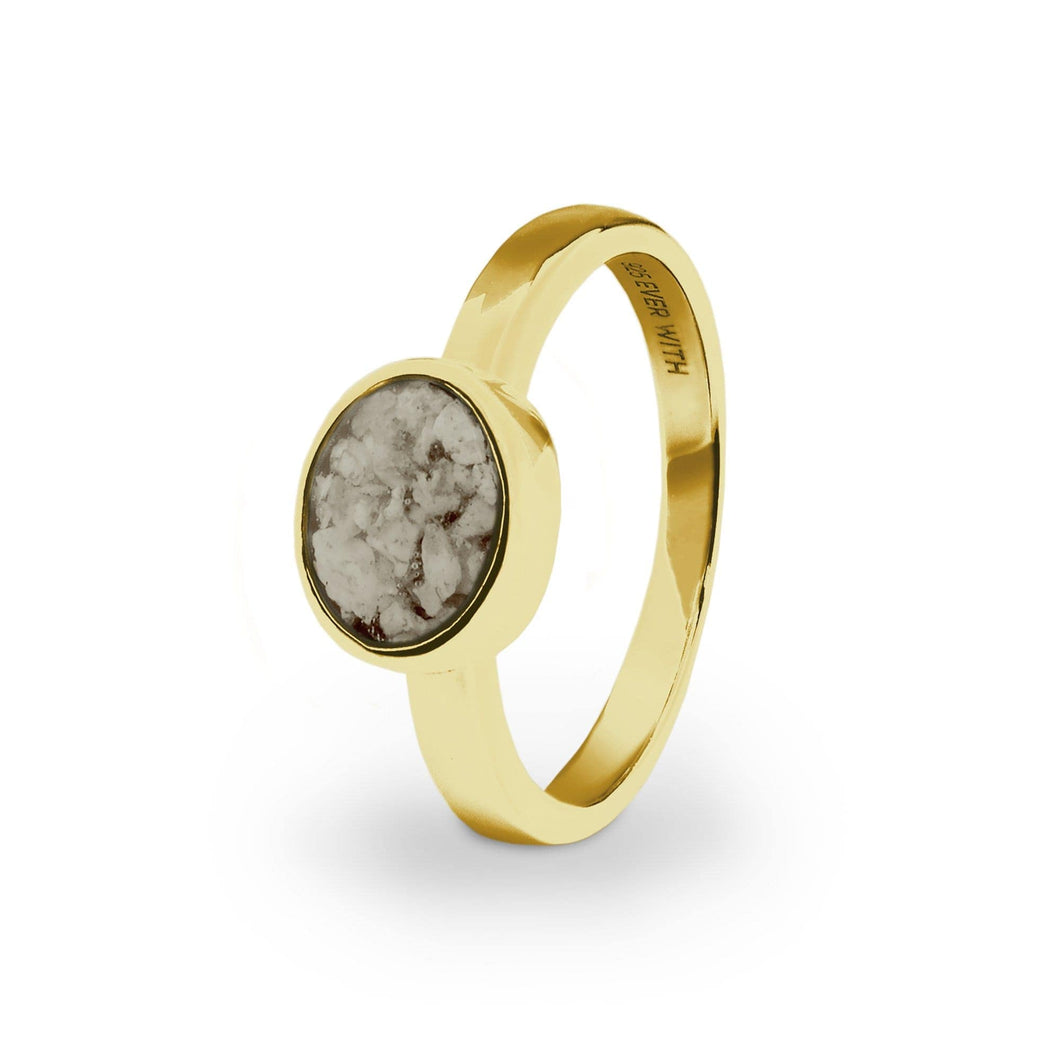 EverWith Ladies Oval Memorial Ashes Ring