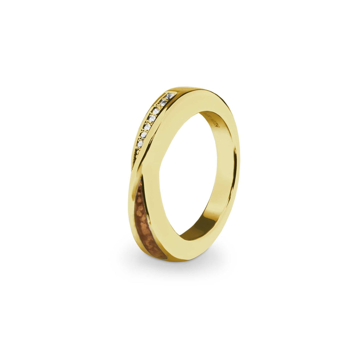 Load image into Gallery viewer, EverWith Ladies Harmony Memorial Ashes Ring with Fine Crystals