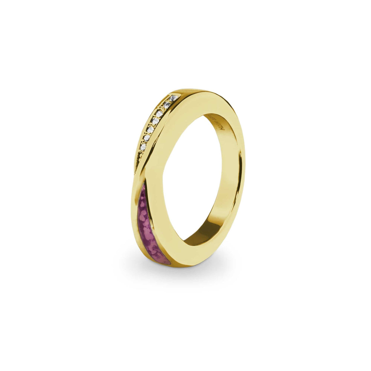 Load image into Gallery viewer, EverWith Ladies Harmony Memorial Ashes Ring with Fine Crystals