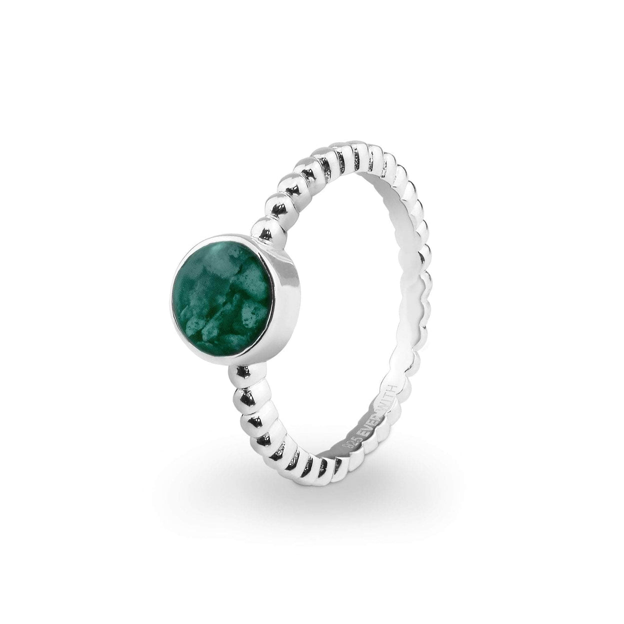 Load image into Gallery viewer, EverWith Ladies Round Bubble Band Memorial Ashes Ring