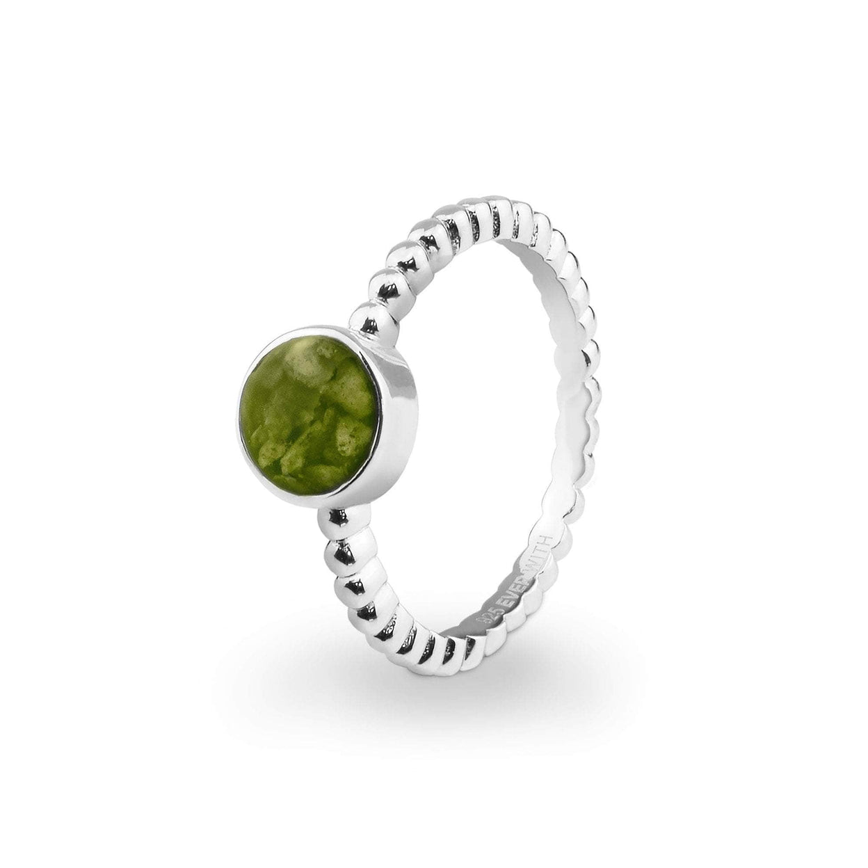 Load image into Gallery viewer, EverWith Ladies Round Bubble Band Memorial Ashes Ring