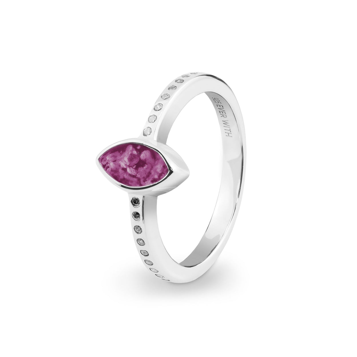 Load image into Gallery viewer, EverWith Ladies Deco Memorial Ashes Ring with Fine Crystals